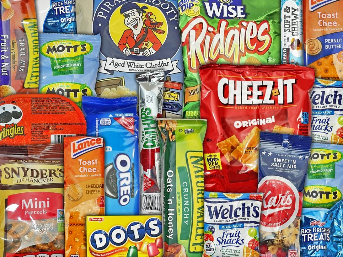 Chips, candy, and drinks at Mako